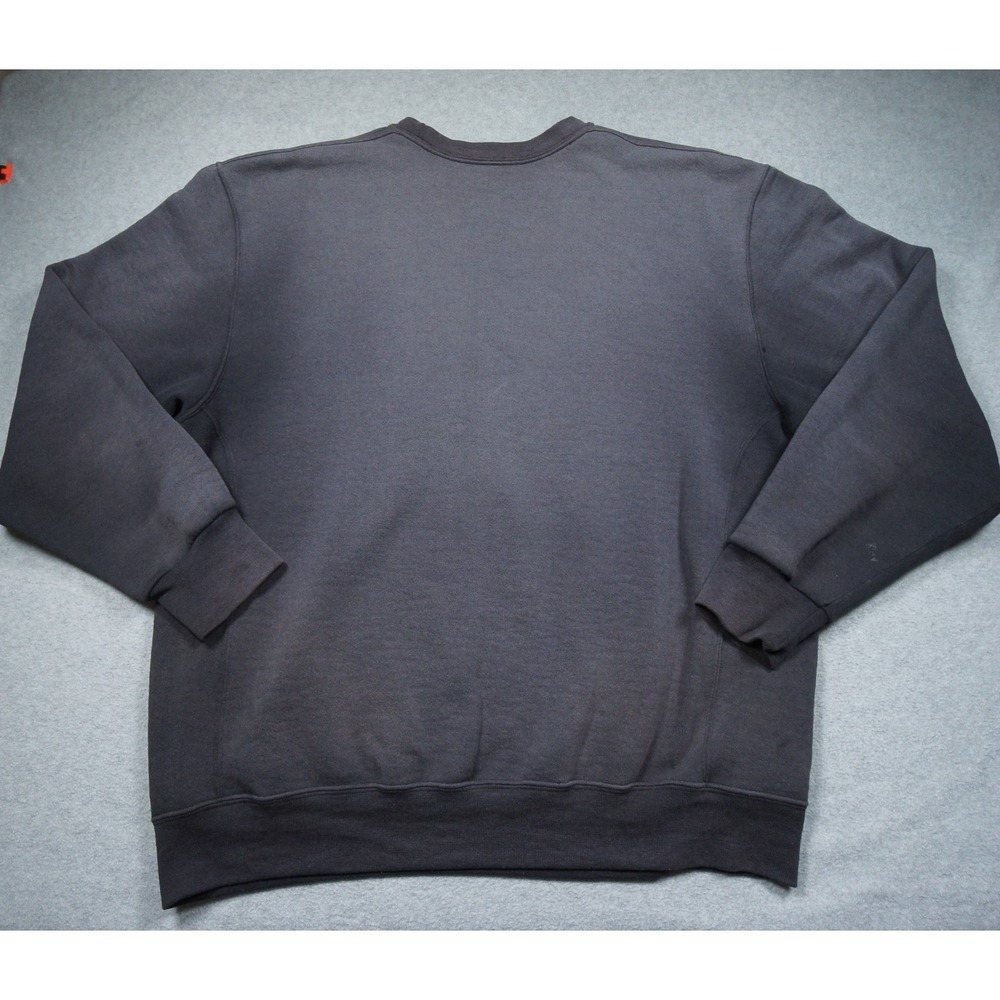 Russell Athletic Sweatshirt Mens XL Black Crewneck Pullover Sweater Faded - Picture 8 of 12